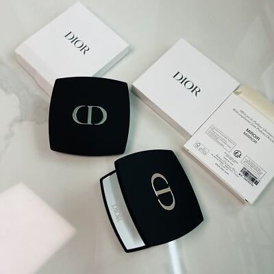 #ad Dior Beauty black Makeup Compact Mirror VIP Gift New in Box $19.88