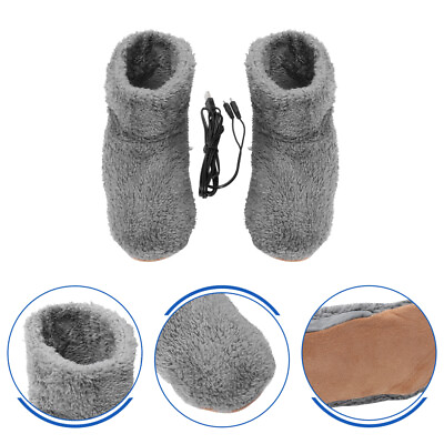 #ad Heated Feet Warmer USB Rechargeable Cushion Plush Foot Heater $14.11