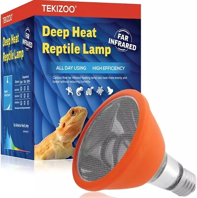 #ad Deep Heat Lamp Infrared Heater Light for Reptile and Amphibian Pet 100 W $32.99