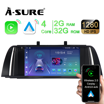 #ad 9#x27;#x27; CarPlay Android 12 GPS Radio Stereo for BMW 5 Series F10 F11 F07 F18 2008 12 $215.75