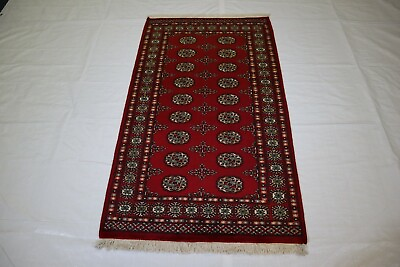 #ad 3#x27;1quot; x 5#x27;3quot; ft. Bokhara Hand Knotted Vegetable Dye Wool Tribal Geometric Rug $230.00