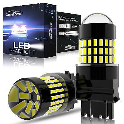 #ad 3157 3156 Super Bright LED Reverse Backup Light Bulbs 6000K Super Bright White $24.99
