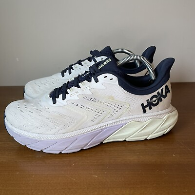 #ad Hoka One One Arahi 5 Women#x27;s Size 11 B White 1115013 BDBOS Running Shoes $60.00