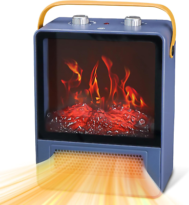 #ad Electric Fireplace Heater 1500W Portable Space Heater Fireplace with Realistic $83.70