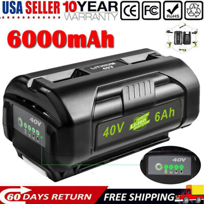 #ad 40V Battery For Ryobi 40 Volt 6.0Ah Lithium OP4060 OP4030 OP4050 OP40602 OP40261 $40.99