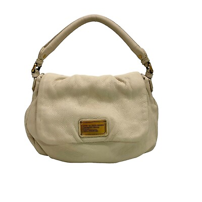 #ad Marc by Marc Jacobs Classic Q Lil#x27; Ukita Creme Pebbled Leather Shoulder Bag $50.00
