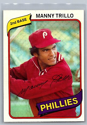 #ad 1980 Topps #90 Manny Trillo Philadelphia Phillies $0.99