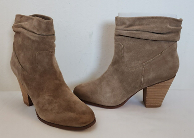 #ad Chinese Laundry Under Cover Suede Bootie Ankle Boots Women#x27;s Size 10 NEW latte $16.25