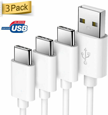#ad USB Type C Charger 3 Pack Cable Compatible for Samsung Galaxy Note C7 ProA7 A5 $11.39