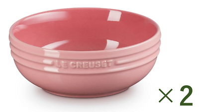 #ad Le Creuset Deep Dish 13cm Rose quartz Heat and Cold Resistant Set of 2 $84.66