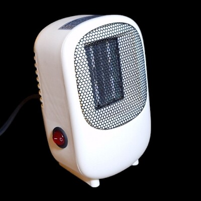 #ad Personal Mini Electric Ceramic Space Heater Portable 400W for Indoor White $14.98
