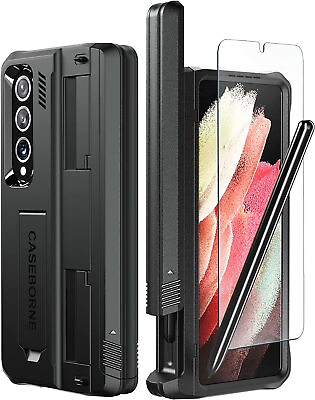 #ad #ad CaseBorne V Case for Samsung Galaxy Z Fold4 with Kickstand amp; Screen Protector $89.98