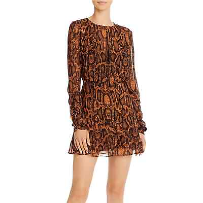 #ad Finders Keepers Lana Snakeskin Print Mini Dress Size US 4 Small $31.50