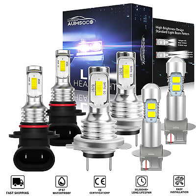 #ad 6000K LED Headlight High Low Beam Fog Light Kit For Subaru Impreza 2006 2007 $39.99