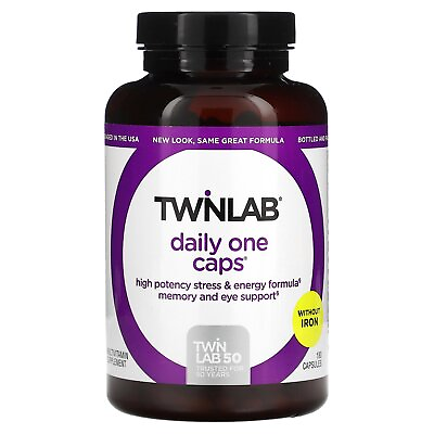 #ad Twinlab Daily One Caps Without Iron 180 Capsules Iron Free $33.17