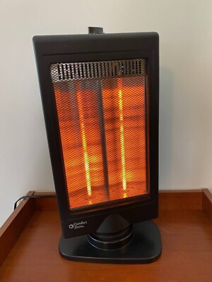 800W Electric Oscillating Flat Panel Halogen Infrared Portable Space Heater $34.99