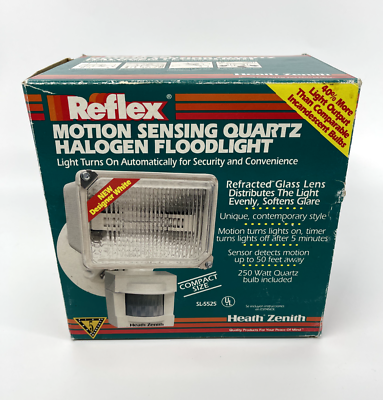 #ad Reflex Motion Sensing Quartz Halogen Flood Light 12000 SqFt Coverage NIB $30.00