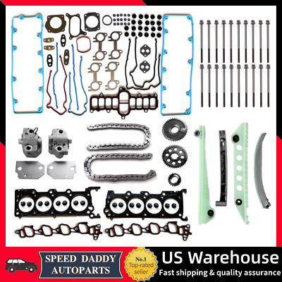 #ad Head Gasket Bolts Timing Chain Kit for 2002 2010 Ford F150 Crown Victoria 4.6L $169.95