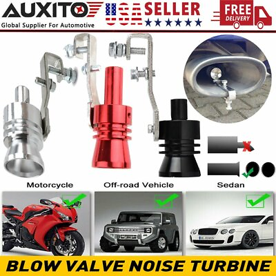 #ad Universal Turbo Sound Exhaust Muffler Pipe Whistle Car Oversized Roar Maker XL $9.59