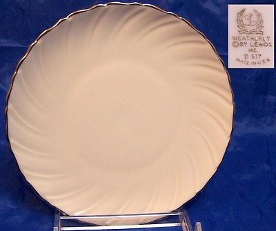#ad Lenox Platinum Edge Weatherly Bread Plate Made in USA Excellent Multiples Avail $12.70