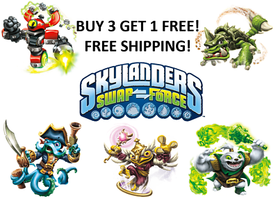 #ad #ad Skylanders Swap Force Figures BUY 3 GET 1 FREE FREE SHIPPING $2.99