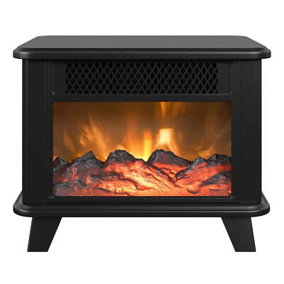 Indoor Electric Fireplace Personal Space Heater Realistic Flame Home Living Room $36.94