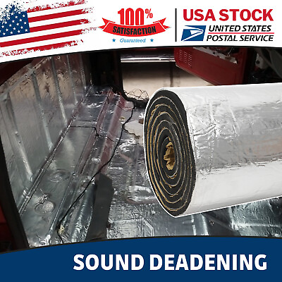 #ad Heat Insulation amp; Sound Deadener 80quot;x40quot; for Floor Cab DoorTrunk Noise Killer $33.79