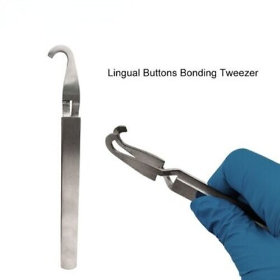 #ad Orthodontic Lingual Button Self Holder Tweezers Bonding Bracket Placer $7.81
