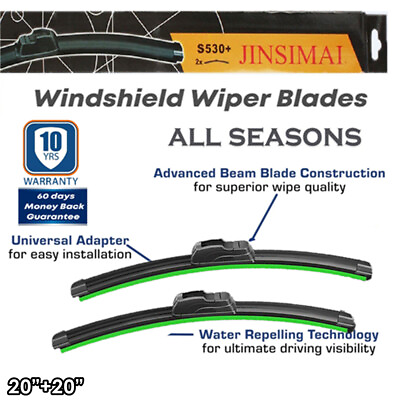 #ad Windshield Wiper Blades Premium Hybrid silicone J Hook OEM High Quality 20quot;20quot; $7.48
