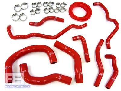 #ad HPS Silicone Radiator Heater Hose Kit Coolant for iQ 1.3L 1NR FE l4 08 14 Red $246.05