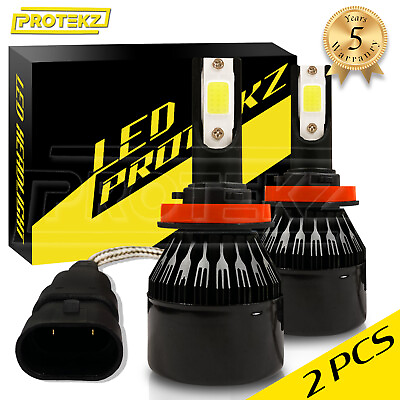 #ad NEW 2x H8 H9 H11 H16 Protekz 6500K COB LED CREE Headlight Bulb Kit Fog Light $35.86
