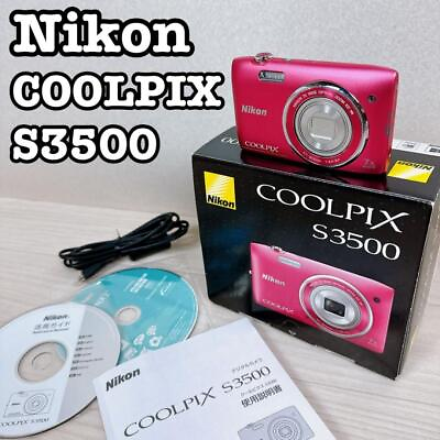 #ad 【Top Mint w Box】 Nikon COOLPIX S3500 Pink 20.0MP Digital Camera JAPAN #2581 $258.00