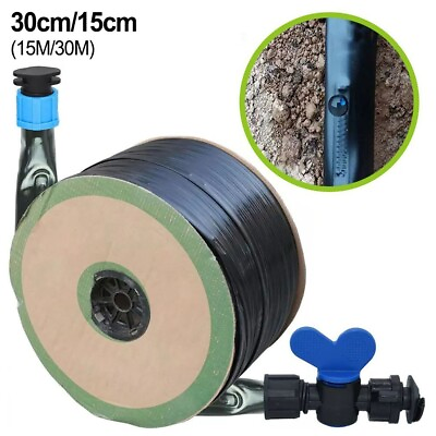 Exquisite Tape Drip Tape System Wall 30M 30cm Accessories Micro Irrigation $22.37