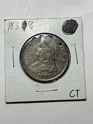 #ad 1838 Reeded Edge Capped Bust Half Dollar AU Details Holed Better Date $130.00