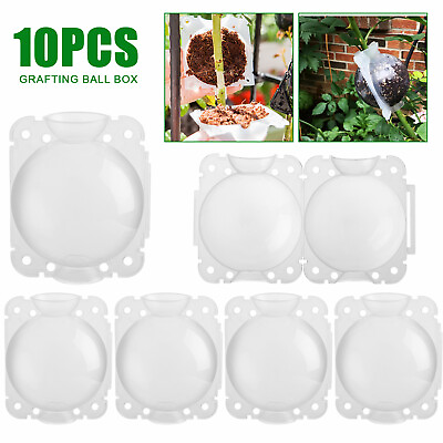 #ad 10Pcs 5CM Plant Root Growing Box Reusable Air Layering Pods for Fast Propagation $9.48