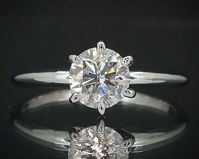 #ad 14k White Gold Round IGI Natural 1.08ct Diamond Solitaire Engagement Ring i15536 $2999.00