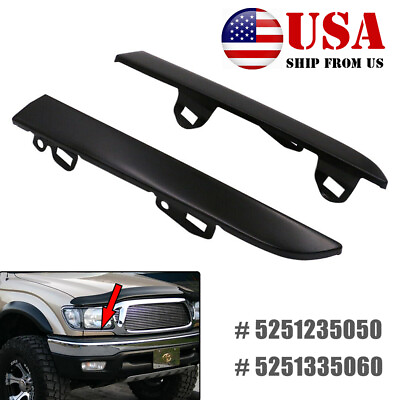 #ad FOR TOYOTA TACOMA 01 04 FRONT BUMPER GRILLE HEADLIGHT FILLER TRIM PANELS SET $11.98