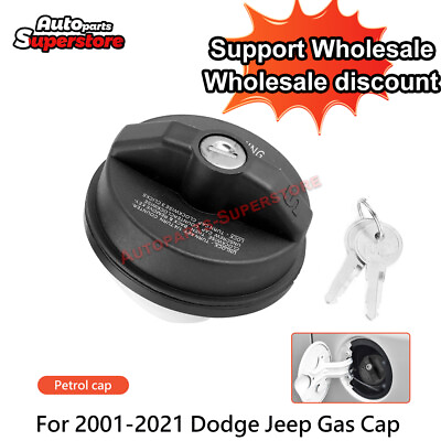 #ad Fuel Cap Locking Gas Fits For Chrysler Dodge Ram Jeep 2001 2021 5278655AB US $8.59