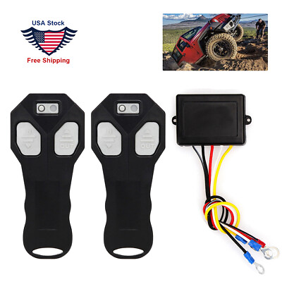 #ad Wireless Winch Remote Control Kit DC12V Switch Handset for Jeep ATV SUV Truck $19.99