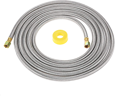16 Feet Propane Stainless Braided Extension Gas Line Hose with 3 8quot; Female $34.06