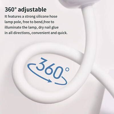 #ad Professional Manicure Tool Nail Lamp Gel Polish Adjustable Pole 8 Leds For Desk $19.56
