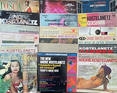 #ad Andre Kostelanetz LP Lot of 18 Vinyl Record Albums All Grade VG and UP $39.99