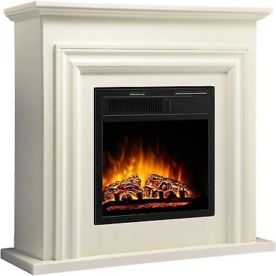 #ad 36#x27;#x27; Electric FireplaceWhitewith Log amp; Remote Control750 1500Wfrom TX $339.99