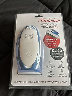 #ad Sunbeam Hot 2 Trot Compact Travel Iron with Steam *** Brand New *** $40.00