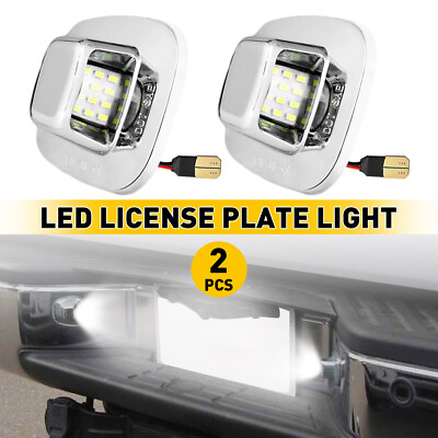 #ad 2X For 98 00 Chevrolet 1500 2500 3500 White LED License Plate Lights Accessories $13.99