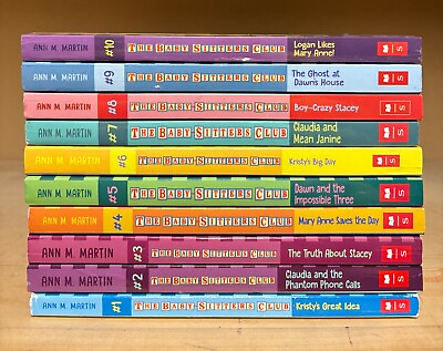 #ad The Babysitters Club Series by Ann M. Martin 1 10 Books Set Ages 8 12 Paperback $26.00