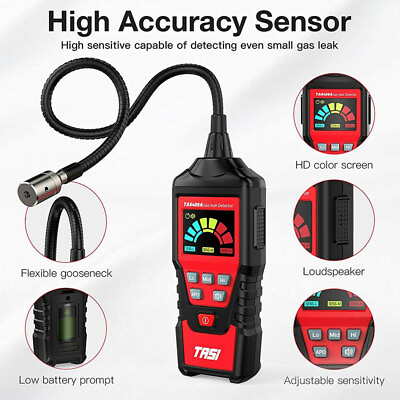 #ad Portable Combustible Natural Gas Leak Detector Tester LCD Propane Visual Leakage $19.93