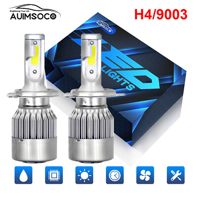#ad H4 9003 2X Bulbs LED Headlight Kit High Low Beam for Nissan Versa 2007 2008 2013 $24.99