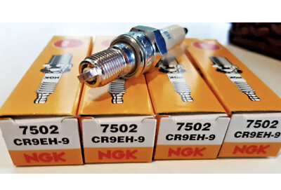 #ad Genuine NGK 7502 CR9EH 9 Standard Spark Plug Set of 4 $37.95