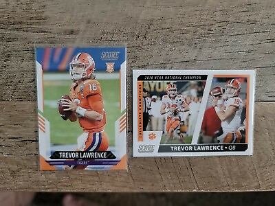 #ad 2021 Score Trevor Lawrence Base And National Champion $10.00